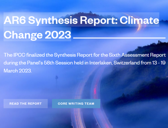 IPCC climate change report